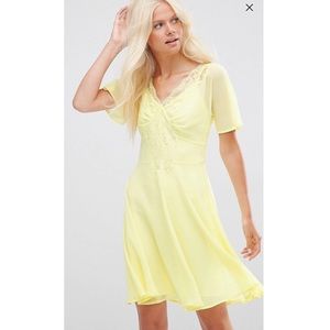 ASOS Skater Dress with Lace Insert NWT